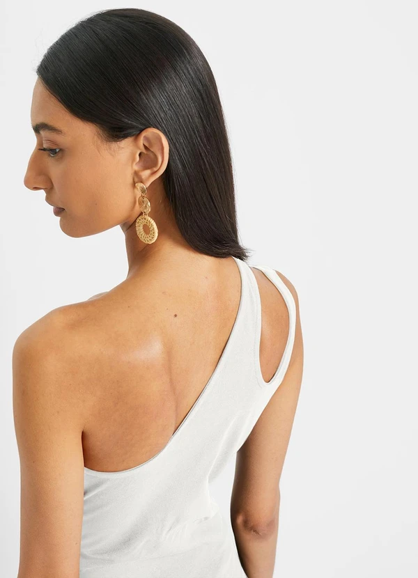 bonprix - Blusa Off White em Malha de Viscose 3