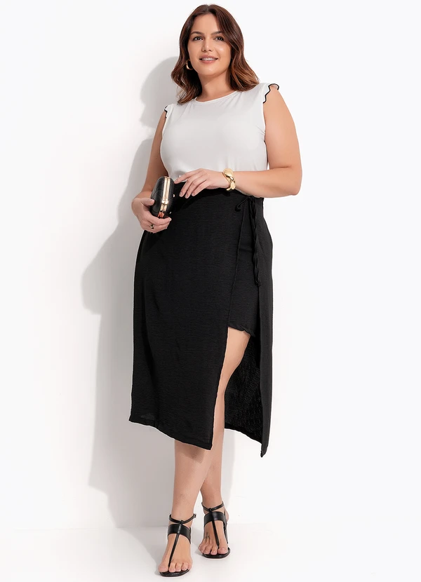 Quintess - Blusa Off White em Malha de Viscose 12