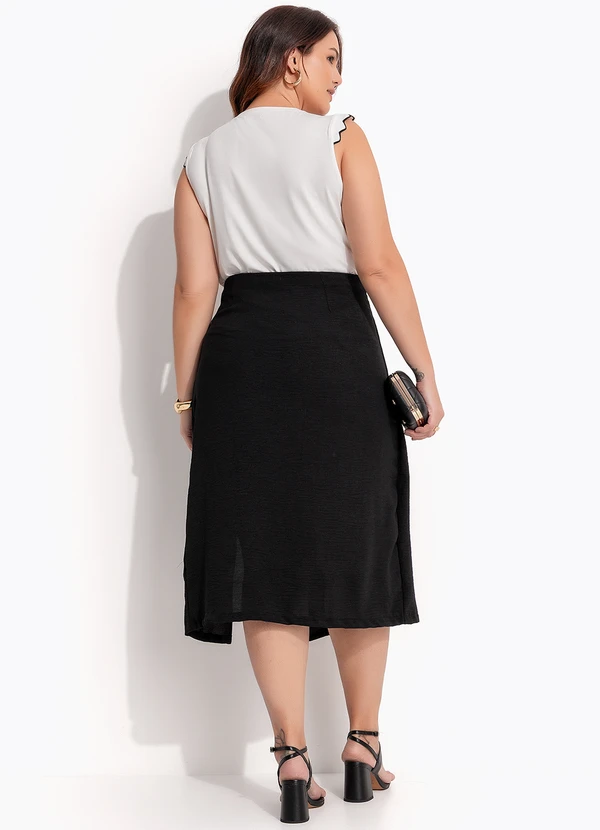 Quintess - Blusa Off White em Malha de Viscose