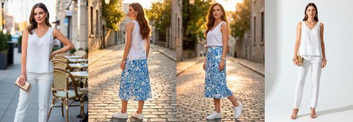 Blusa Off White em Viscose Plana