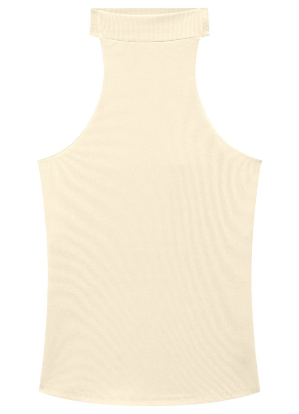 Enfim - Blusa Off White Justa em Ribana