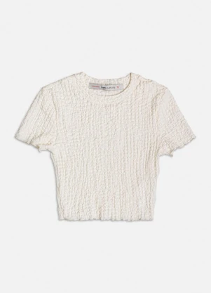 Authoria - Blusa Off White Texturizada Branco - AUTHORIA