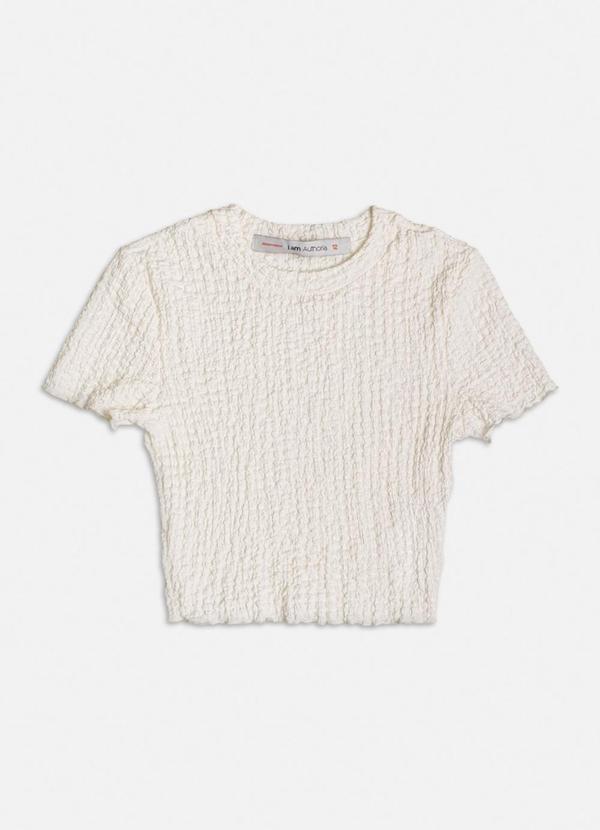 Authoria - Blusa Off White Texturizada Branco