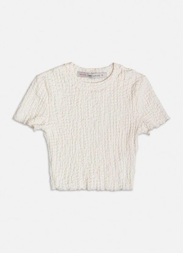 Authoria - Blusa Off White Texturizada Branco