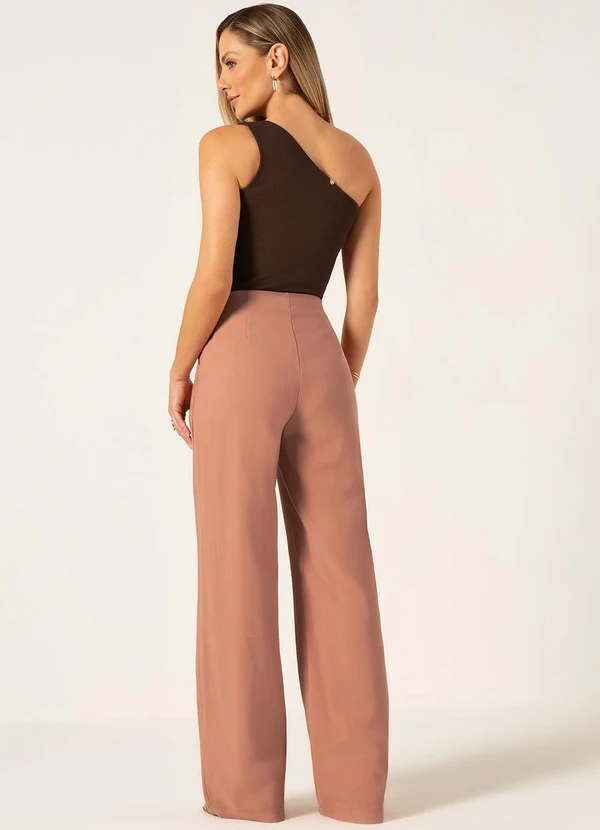 Principessa - Blusa Ombro Só em Malha Canelada Marrom Domitila 4