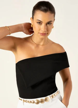 Principessa - Blusa Ombro Só Preta Luandra - PRINCIPESSA