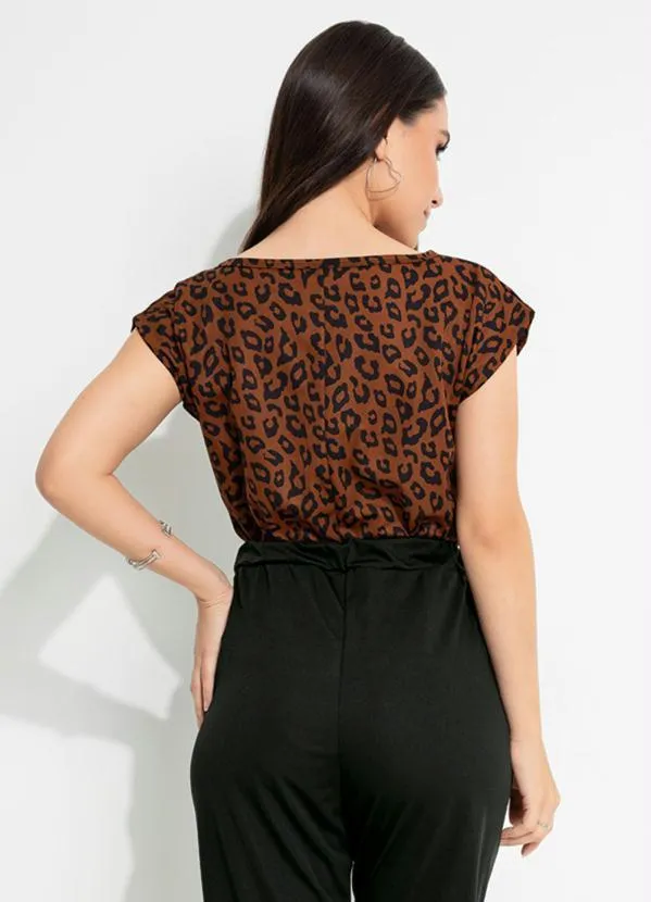 Moda Pop - Blusa Oncinha com Ombro Deslocado 4