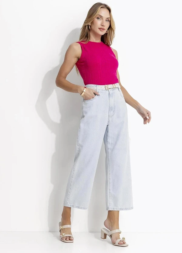 Quintess - Blusa Pink em Malha Tricô 5