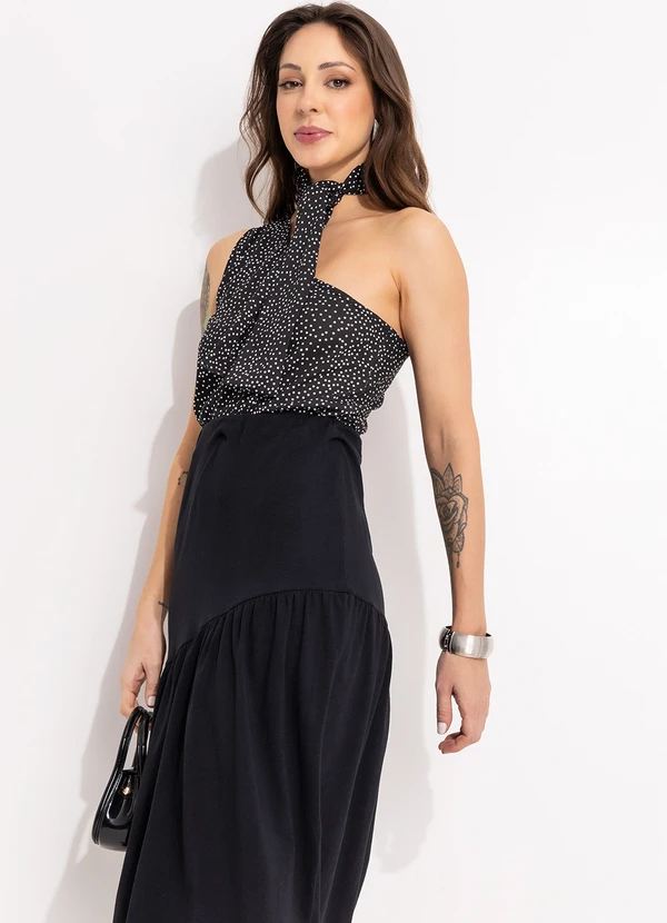 Bimini - Blusa Poá Preto em Malha de Algodão 6