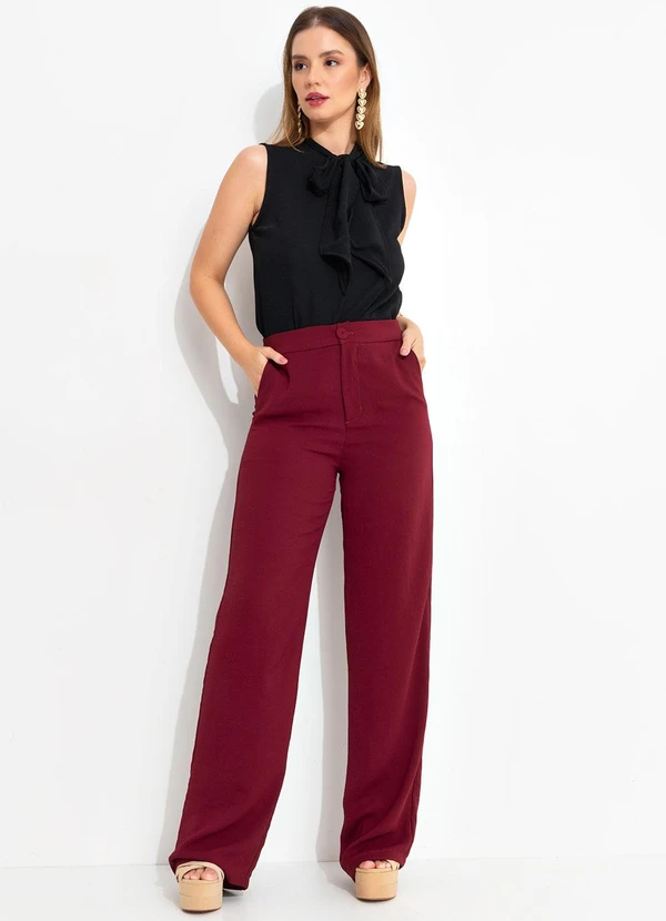 Quintess - Blusa Preta em Crepe Plano 3