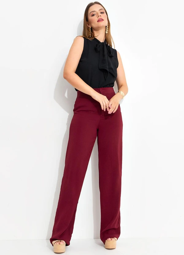 Quintess - Blusa Preta em Crepe Plano 8