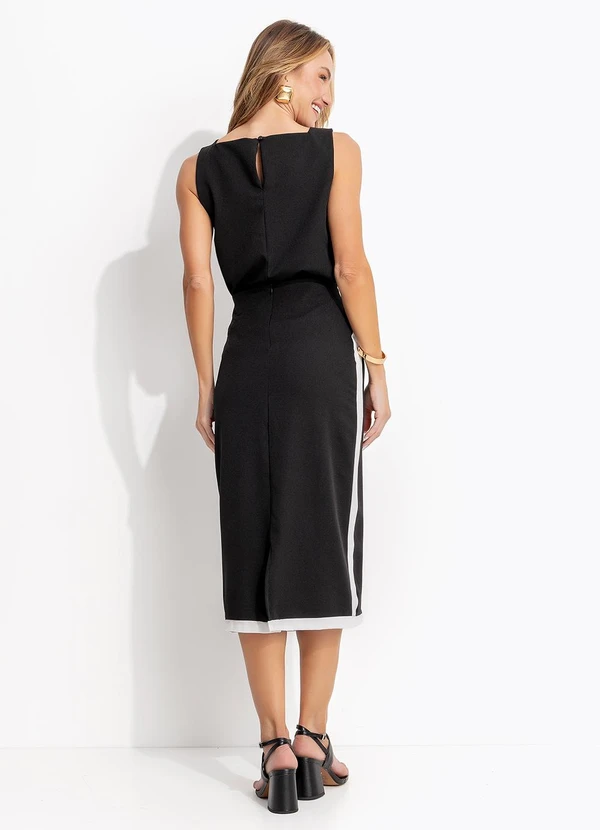 Quintess - Blusa Preta em Crepe Plano 6