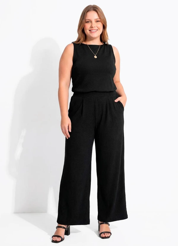 Quintess - Blusa Preta em Malha Crepe 20