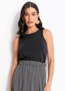 Blusa Preta em Malha de Compress�o