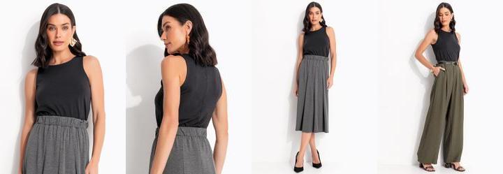 Blusa Preta em Malha de Compress�o