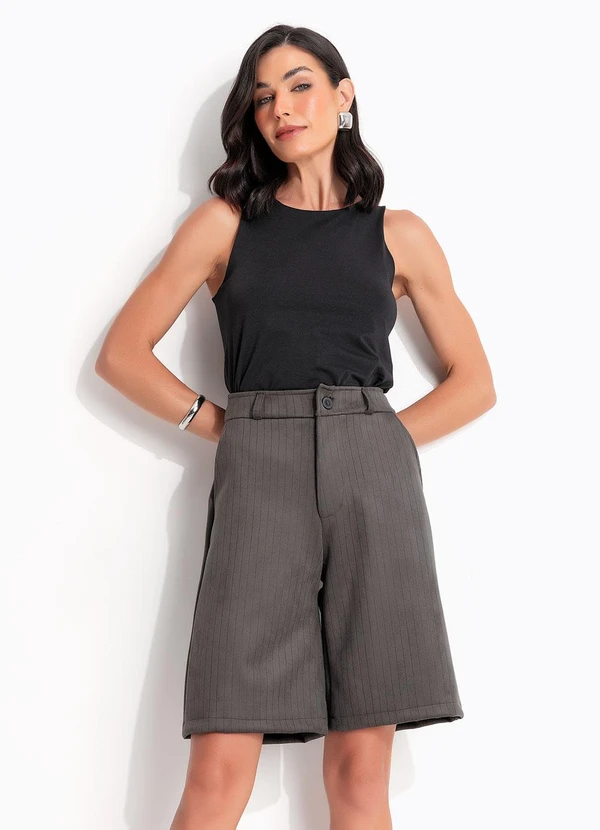 Quintess - Blusa Preta em Malha de Compressão 6