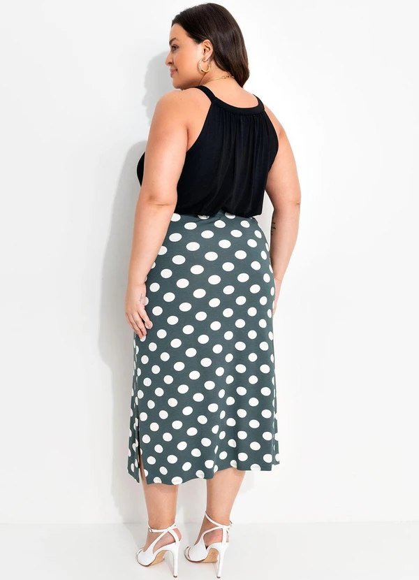 Quintess - Blusa Preta em Malha de Viscose com Elastano 9