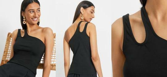 Blusa Preta em Malha de Viscose