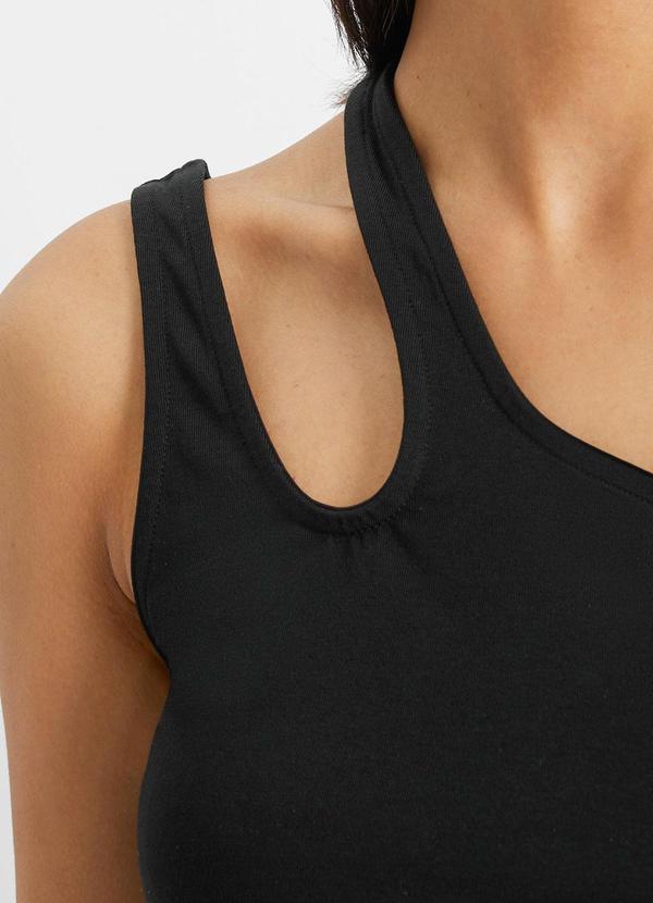 bonprix - Blusa Preta em Malha de Viscose