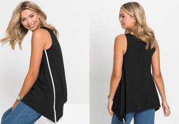 Blusa Preta em Malha de Viscose