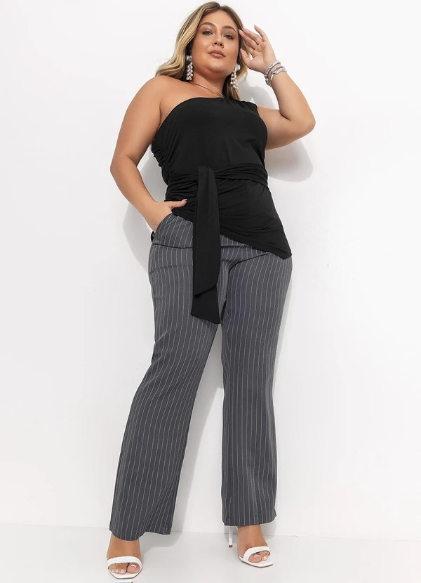 Quintess - Blusa Preta em Malha de Viscose 5