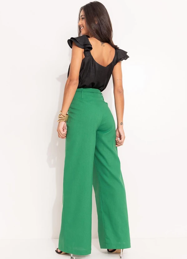 Quintess - Blusa Preta em Tecido Plano de Viscose 10