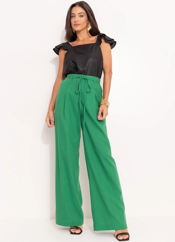 Quintess - Blusa Preta em Tecido Plano de Viscose 9