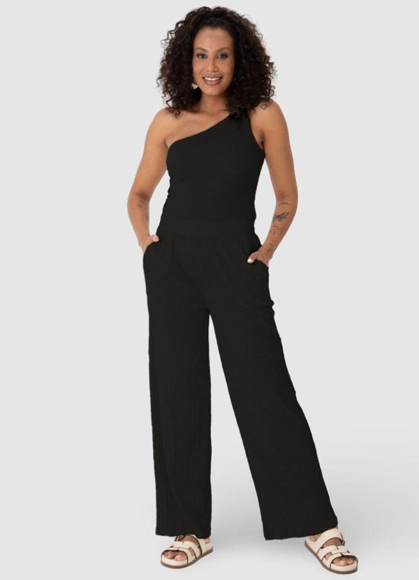 Malwee - Blusa Preta Justa em Anarruga 3