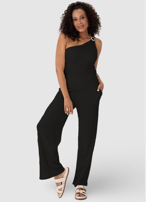 Malwee - Blusa Preta Justa em Anarruga 4