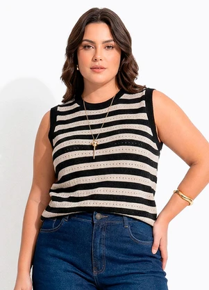 Quintess - Blusa Preta Tricot - QUINTESS