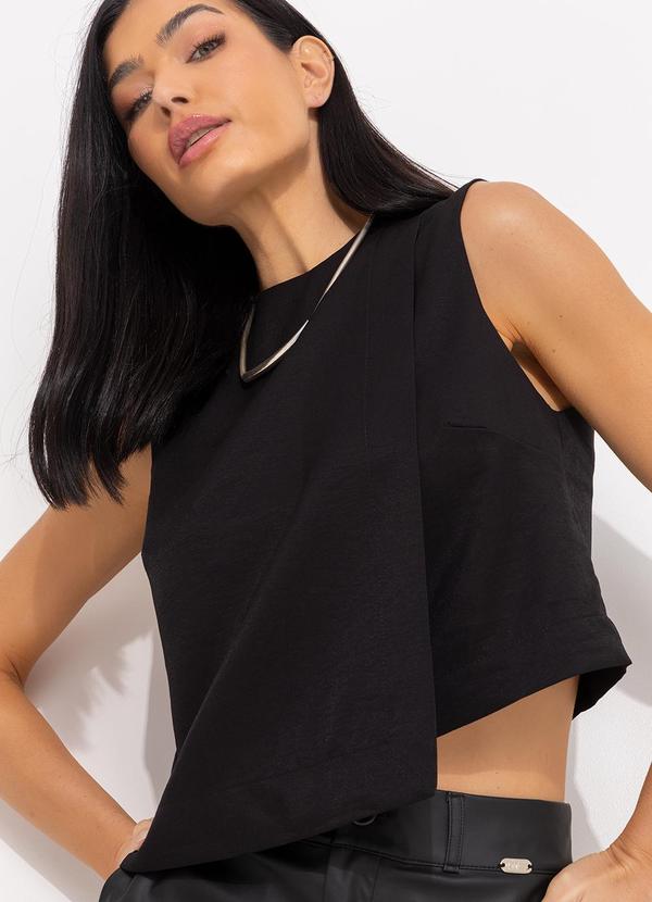 You Premium - Blusa Preto em Alfaiataria