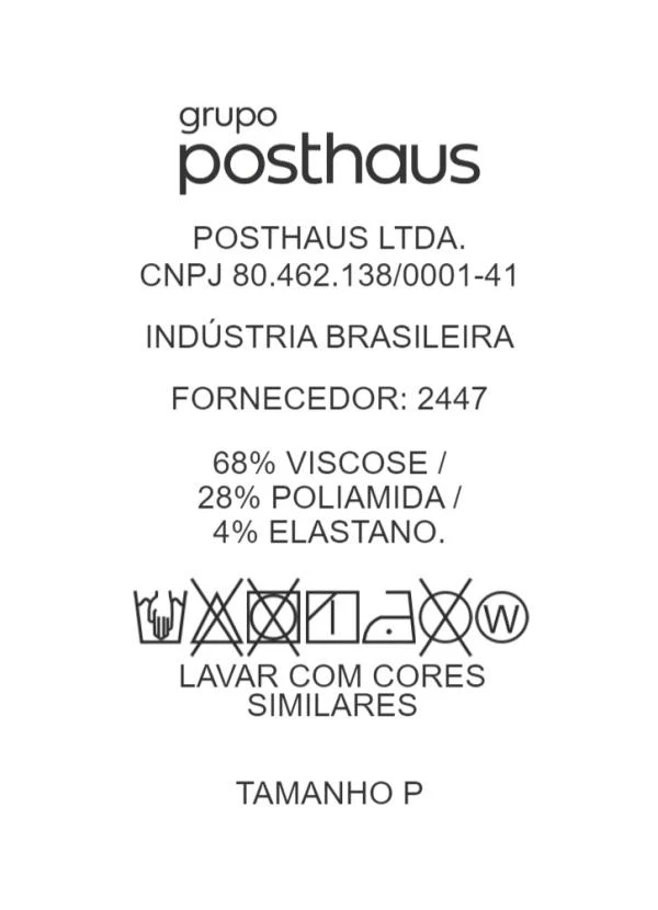 Bimini - Blusa Preto em Bengaline 9