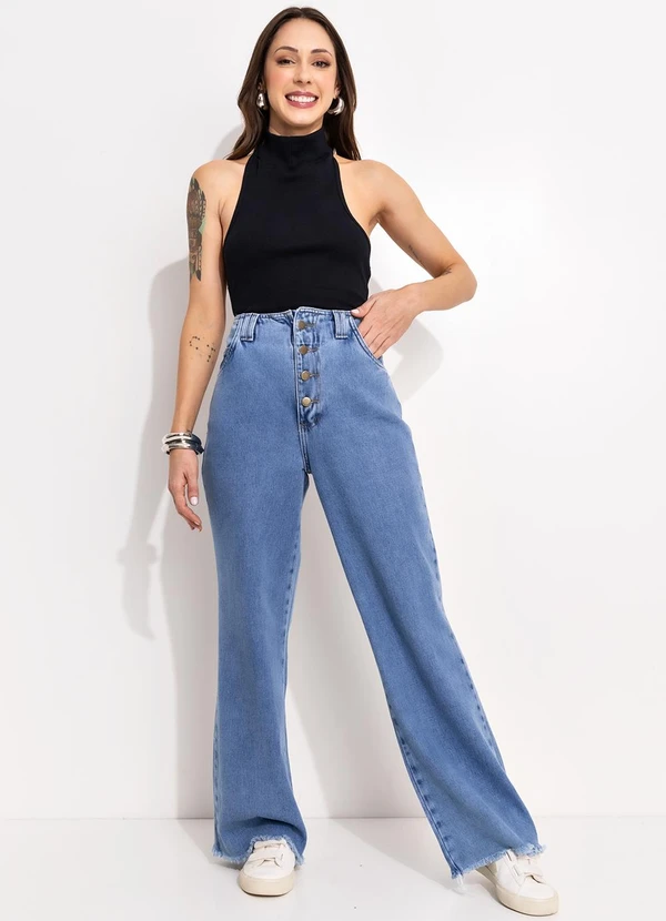Bimini - Blusa Preto em Canelado 3