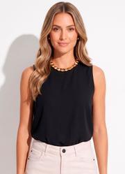 Blusa Preto em Linho