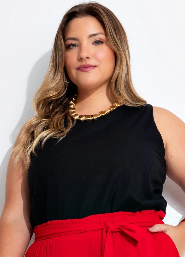 Quintess - Blusa Preto em Linho 14