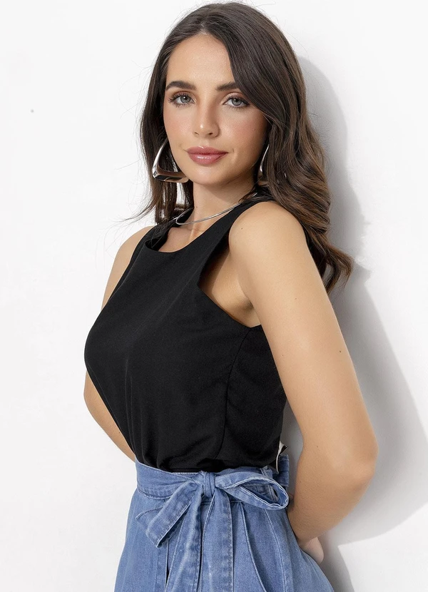 Quintess - Blusa Preto em Linho 5