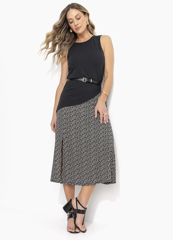 Quintess - Blusa Preto em Malha Crepe 3