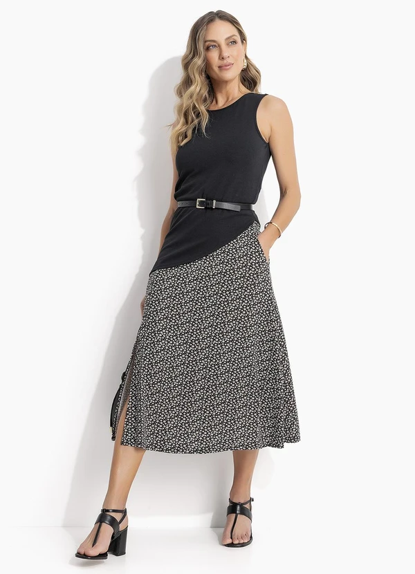 Quintess - Blusa Preto em Malha Crepe 7