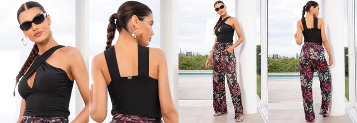 Blusa Preto em Malha Fria