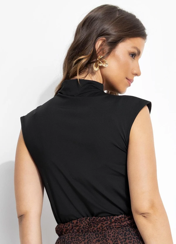 Quintess - Blusa Preto em Malha Fria 2
