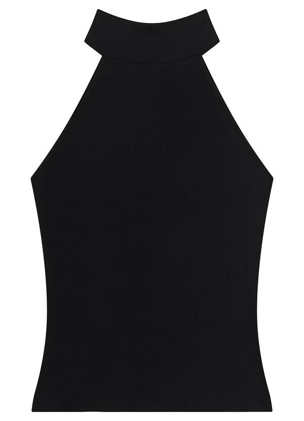 Malwee - Blusa Preto Justa em Ribana