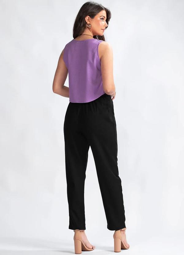 Maria Filó - Blusa Regata em Viscose Roxo 4