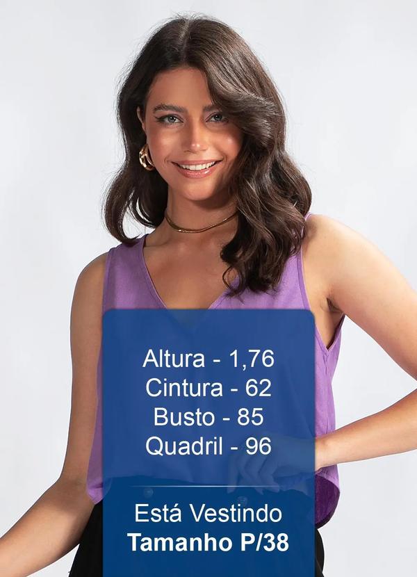 Maria Filó - Blusa Regata em Viscose Roxo 5