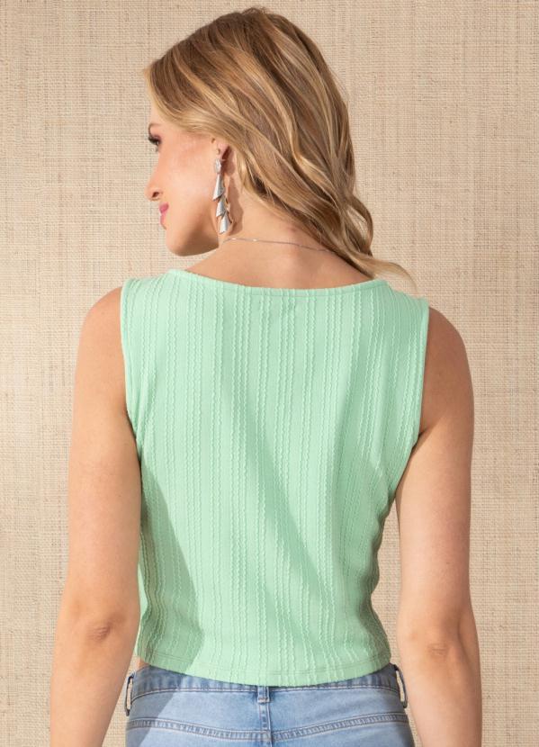 Quintess - Blusa Regata Verde 2