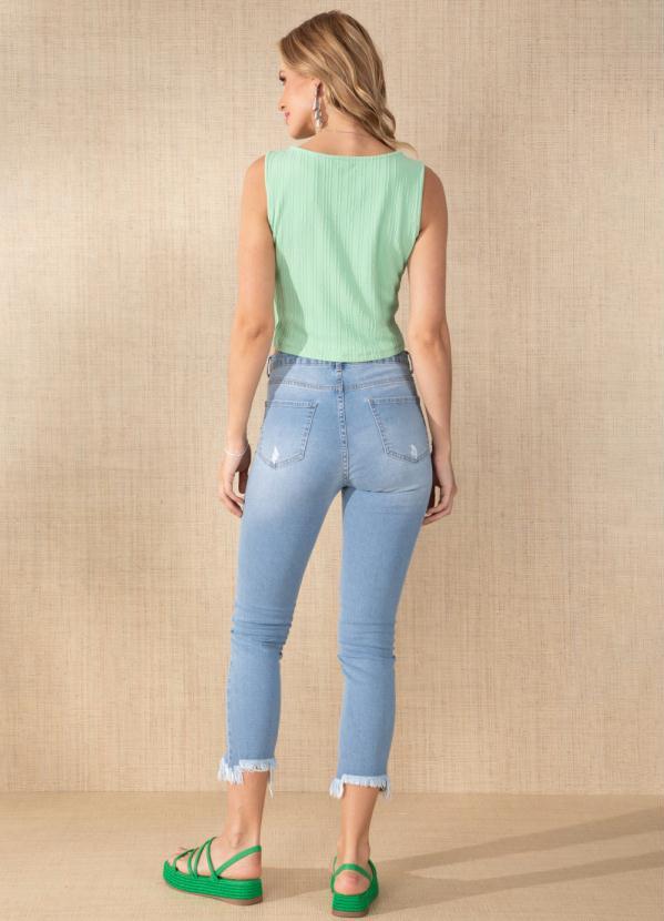 Quintess - Blusa Regata Verde 4