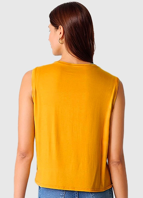 Malwee - Blusa Reta em Viscose Amarelo 2