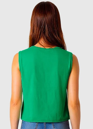 Malwee - Blusa Reta em Viscose Verde Claro - MALWEE