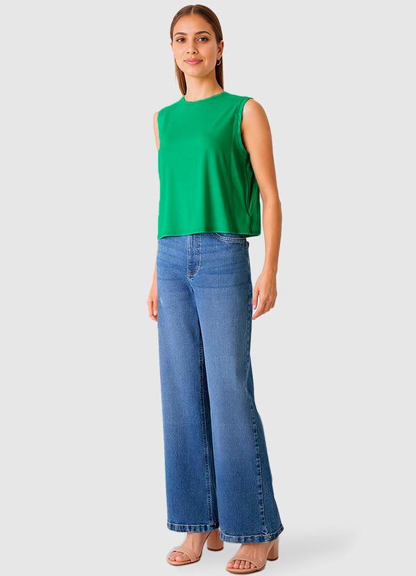 Malwee - Blusa Reta em Viscose Verde Claro 3