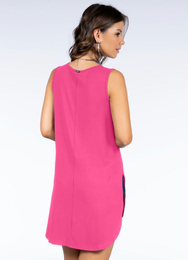 Quintess - Blusa Rosa com Barra Arredondada e Fendas 2