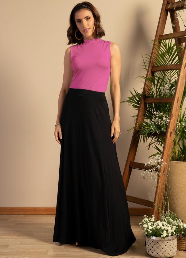 Quintess - Blusa Rosa com Gola Alta 3